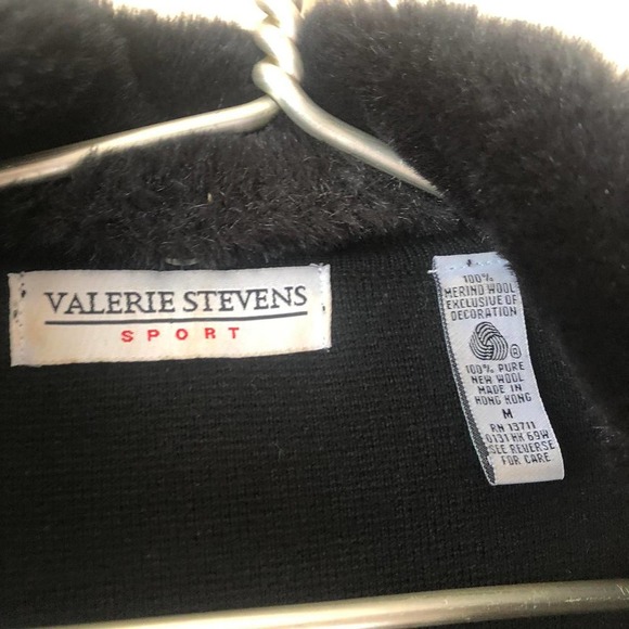 Vintage Fur Collar Merino Wool Zip Jacket - Picture 3 of 4